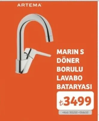 Marin S Döner Borulu Lavabo Bataryası