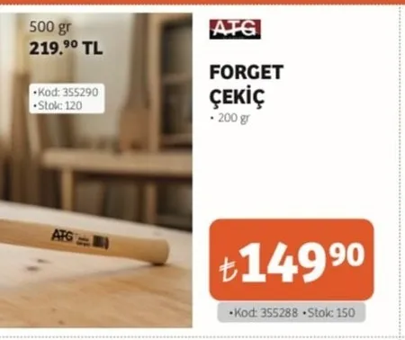 Atg Forget Çekiç 200 Gr
