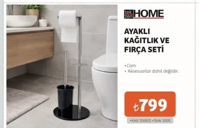 Ayaklı Kağıtlık Ve Fırça Seti