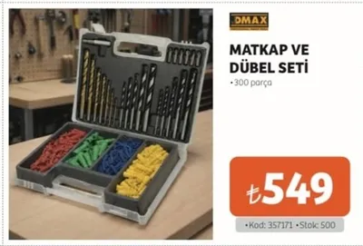 Matkap Ve Dübel Seti 300 Parça