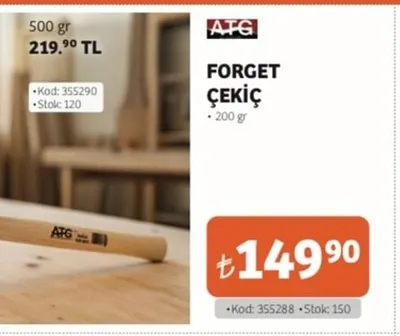Atg Forget Çekiç 200 Gr