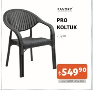 Favory Pro Koltuk Siyah