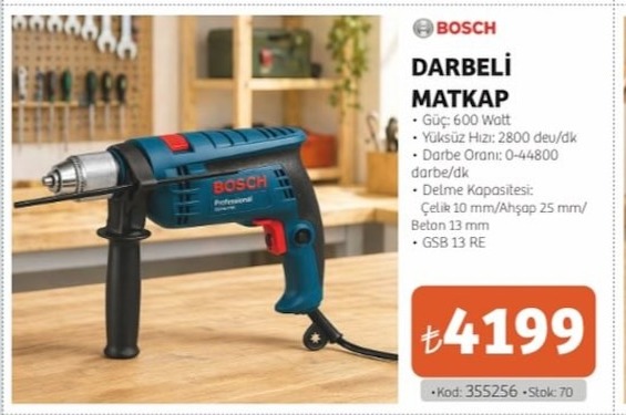 Bosch Darbeli Matkap