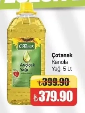 Çotanak Kanola Yağı 5 Lt