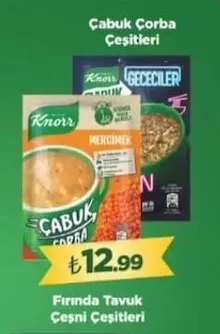 Knorr Çabuk Çorba Çeşitleri