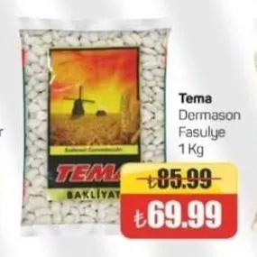 Tema Dermason Fasulye 1 Kg