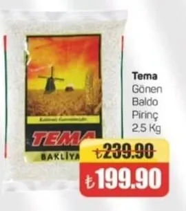 Tema Gönen Baldo Pirinç 2,5 Kg