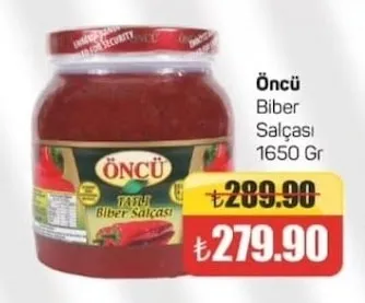 Öncü Biber Salçası 1650 Gr