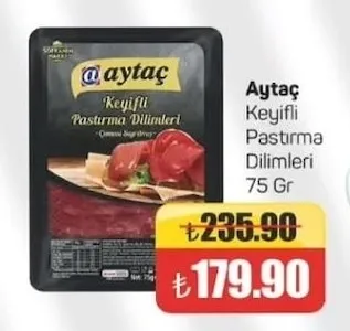Aytaç Keyifli Pastırma Dilimleri 75 Gr