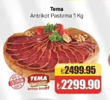 Tema Antrikot Pastırma 1 Kg