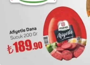 Afiyetle Dana Sucuk 200 Gr