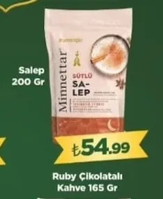 Minnettar Ruby Çikolatalı Kahve 165 Gr