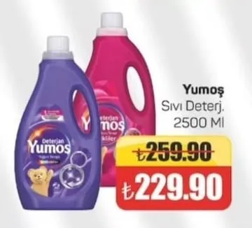 Yumoş Sıvı Deterjan 2500 Ml