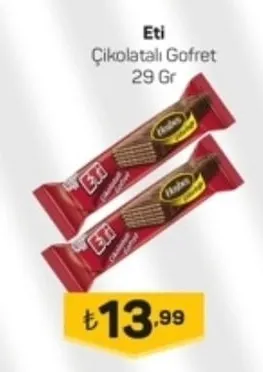 Eti Çikolatalı Gofret 29 Gr