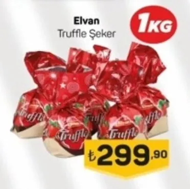Elvan Truffle Şeker 1Kg