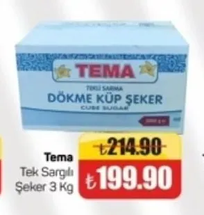 Tema Tek Sargılı Şeker 3 Kg