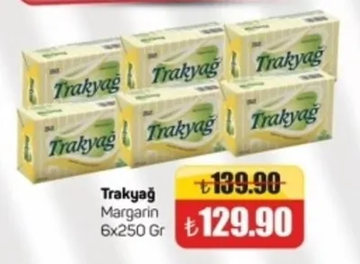 Trakyağ Margarin 6X250 Gr