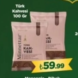 Minnettar Türk Kahvesi 100 Gr