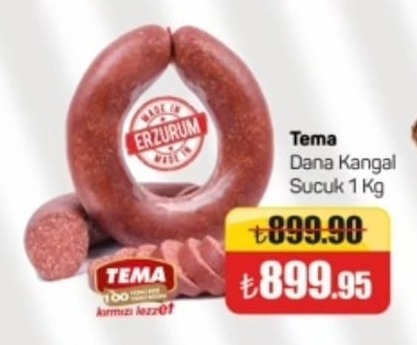 Tema Dana Kangal Sucuk 1 Kg