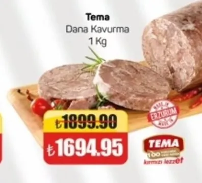 Tema Dana Kavurma 1 Kg