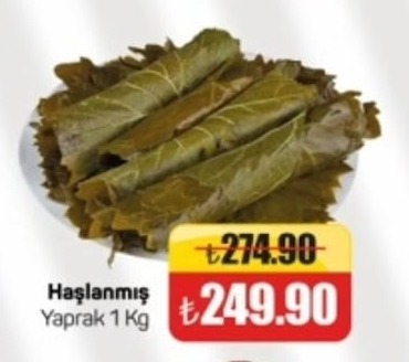 Haşlanmış Yaprak 1 Kg