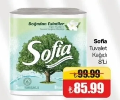 Sofia Tuvalet Kağıdı 8'Li