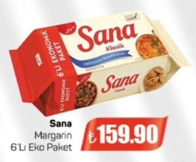 Sana Margarin 6'Li Eko Paket