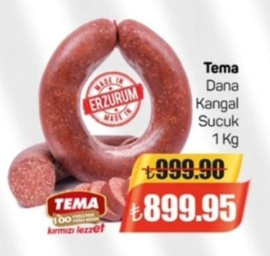 Tema Dana Kangal Sucuk 1 Kg