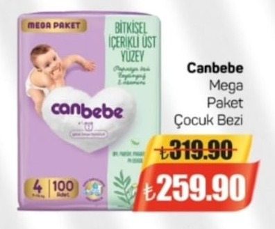 Canbebe Mega Paket Çocuk Bezi