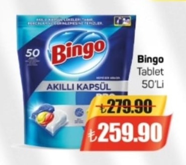 Bingo Tablet 50'Li