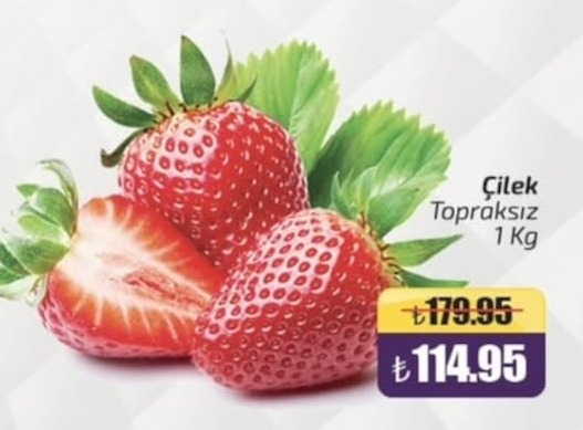 Çilek Topraksız 1 Kg