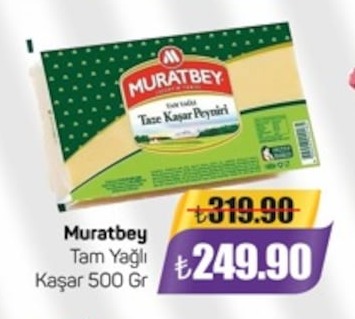 Muratbey Tam Yağlı Kaşar 500 Gr