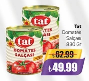 Tat Domates Salçasi 830 Gr