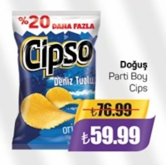 Doğuş Parti Boy Cips Deniz Tuzu