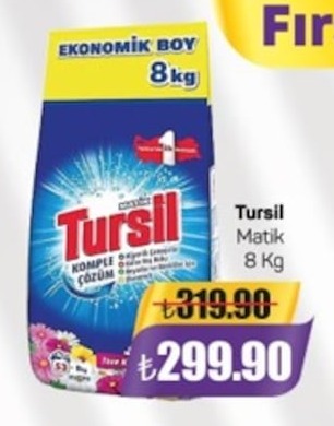 Tursil Matik Çamaşır Deterjanı 8 Kg
