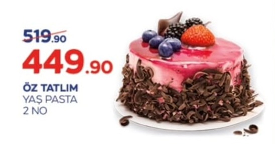 Öz Tatlim Yaş Pasta 2 No
