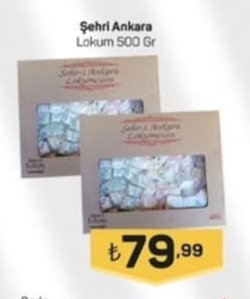 Şehri Ankara Lokum 500 Gr