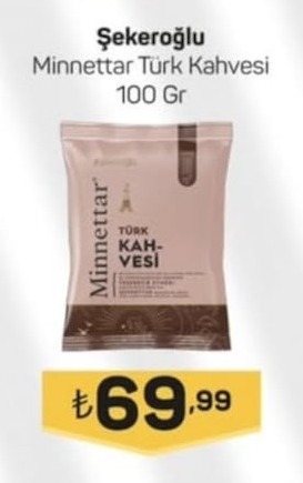 Şekeroğlu Minnettar Türk Kahvesi 100 Gr