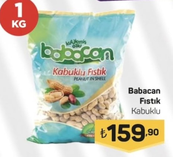 Babacan Kabuklu Fıstık 1Kg