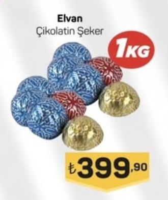 Elvan Çikolatin Şeker 1 Kg