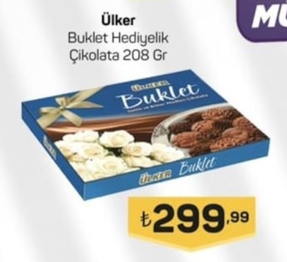 Ülker Buklet Hediyelik Çikolata 208 Gr