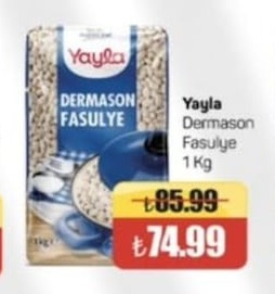 Yaylı Dermason Fasulye 1 Kg