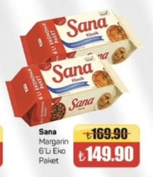 Sana Margarin 6'Lı Eko Paket