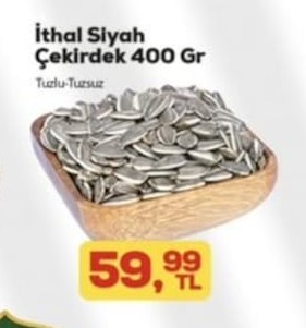Ithal Siyah Çekirdek 400 Gr