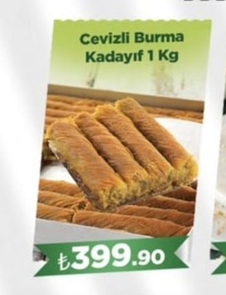Cevizli Burma Kadayıf 1 Kg