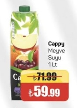 Cappy Meyve Suyu 1 Lt