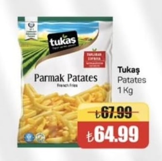 Tukaş Parmak Patates 1Kg