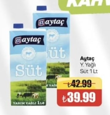 Aytac Y. Yağlı Süt 1 Lt