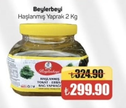 Beylerbeyi Haşlanmış Yaprak 2 Kg
