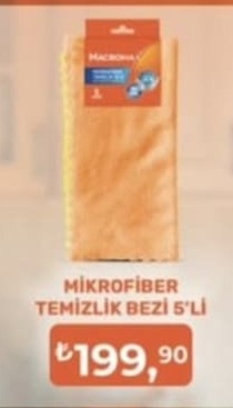 Macromax Mikrofiber Temizlik Bezi 5'Li